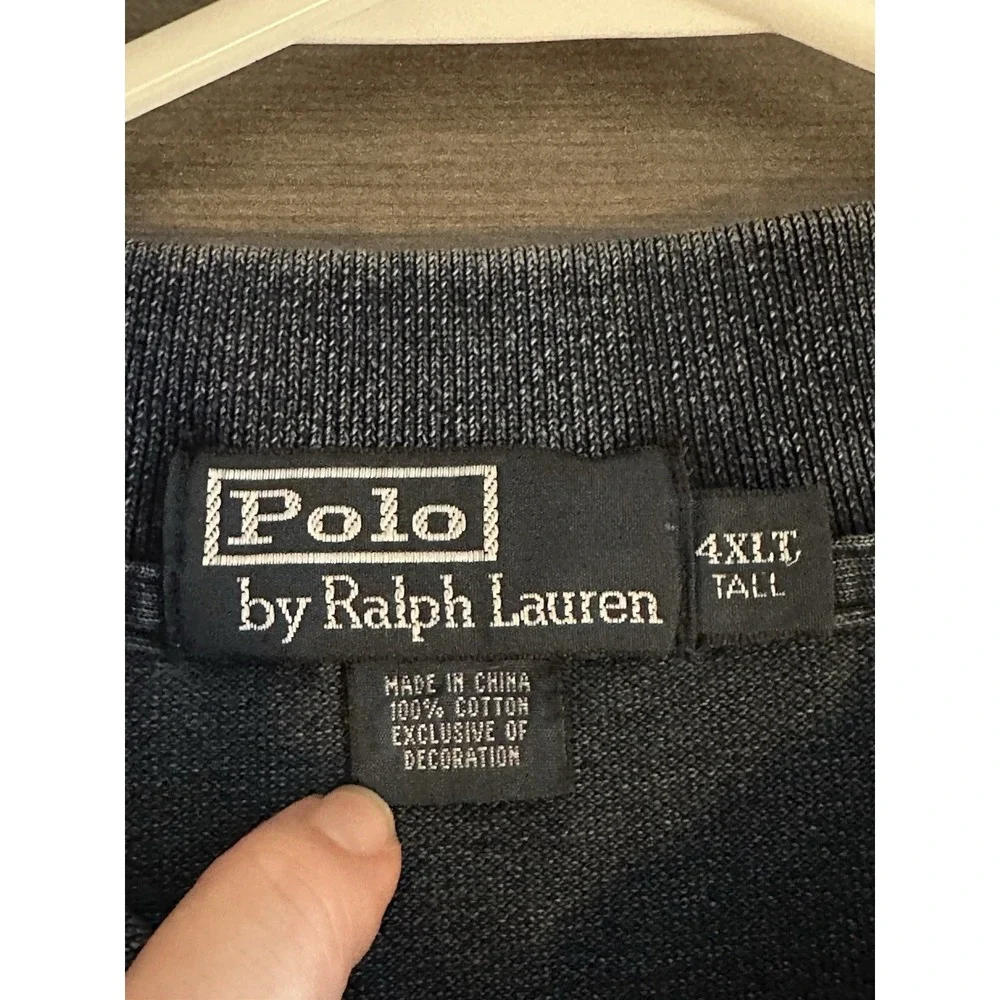 Polo Ralph Lauren Big Pony Polo Shirt Mens 4XLT Tall Oversized Classic‎ Navy